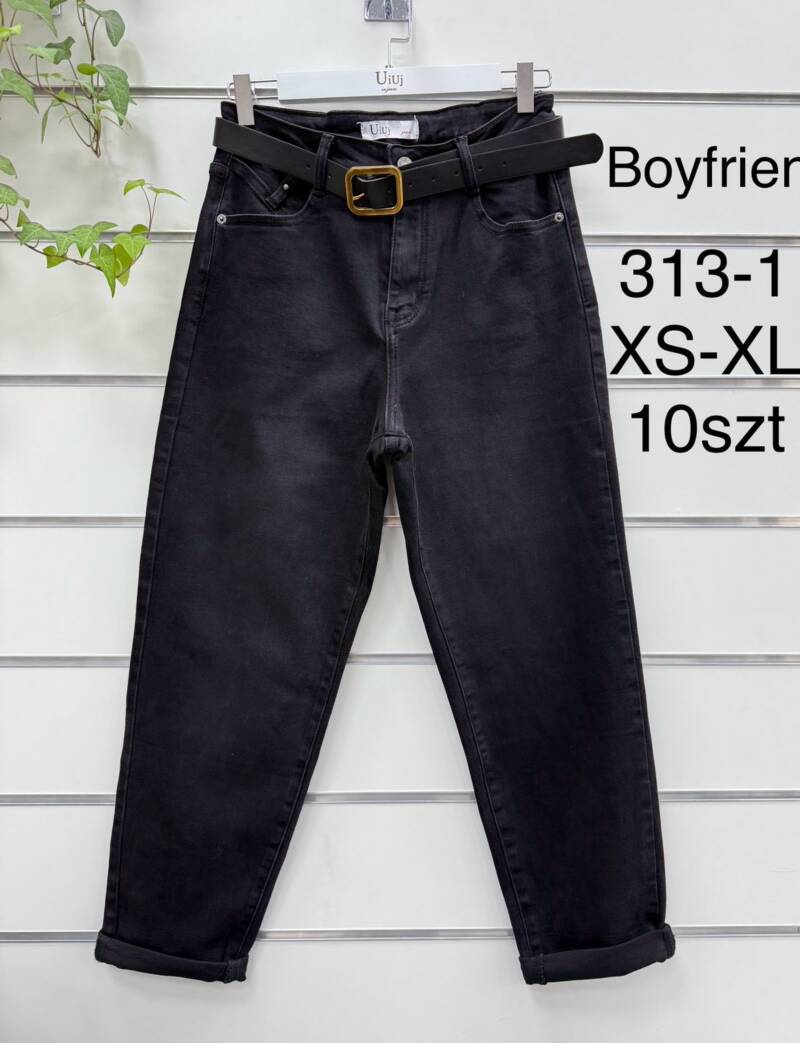 Spodnie damskie jeansy Roz XS-XL, 1 Kolor Paczka 10 szt